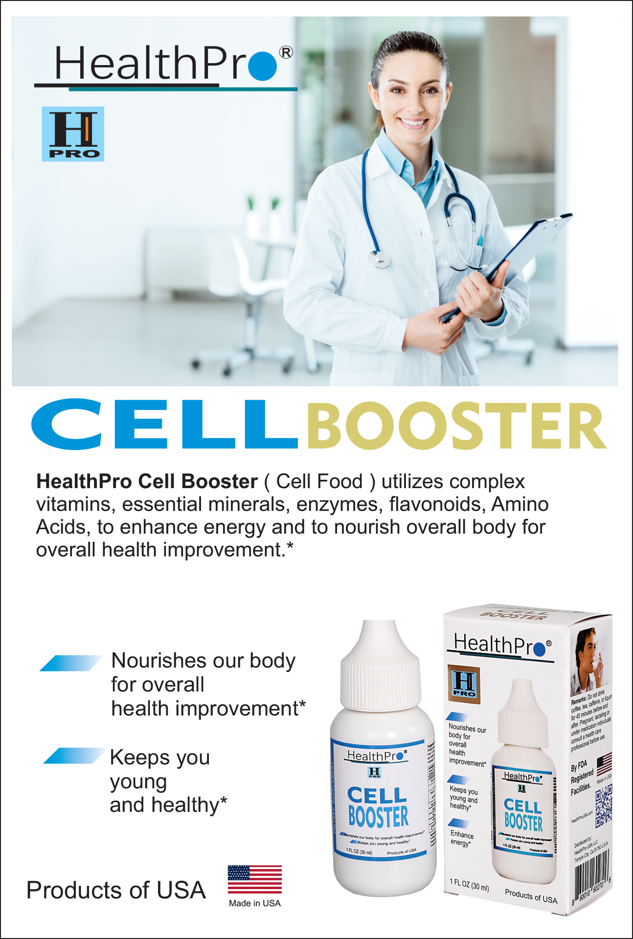 HealthPro Cell Booster Product Ad